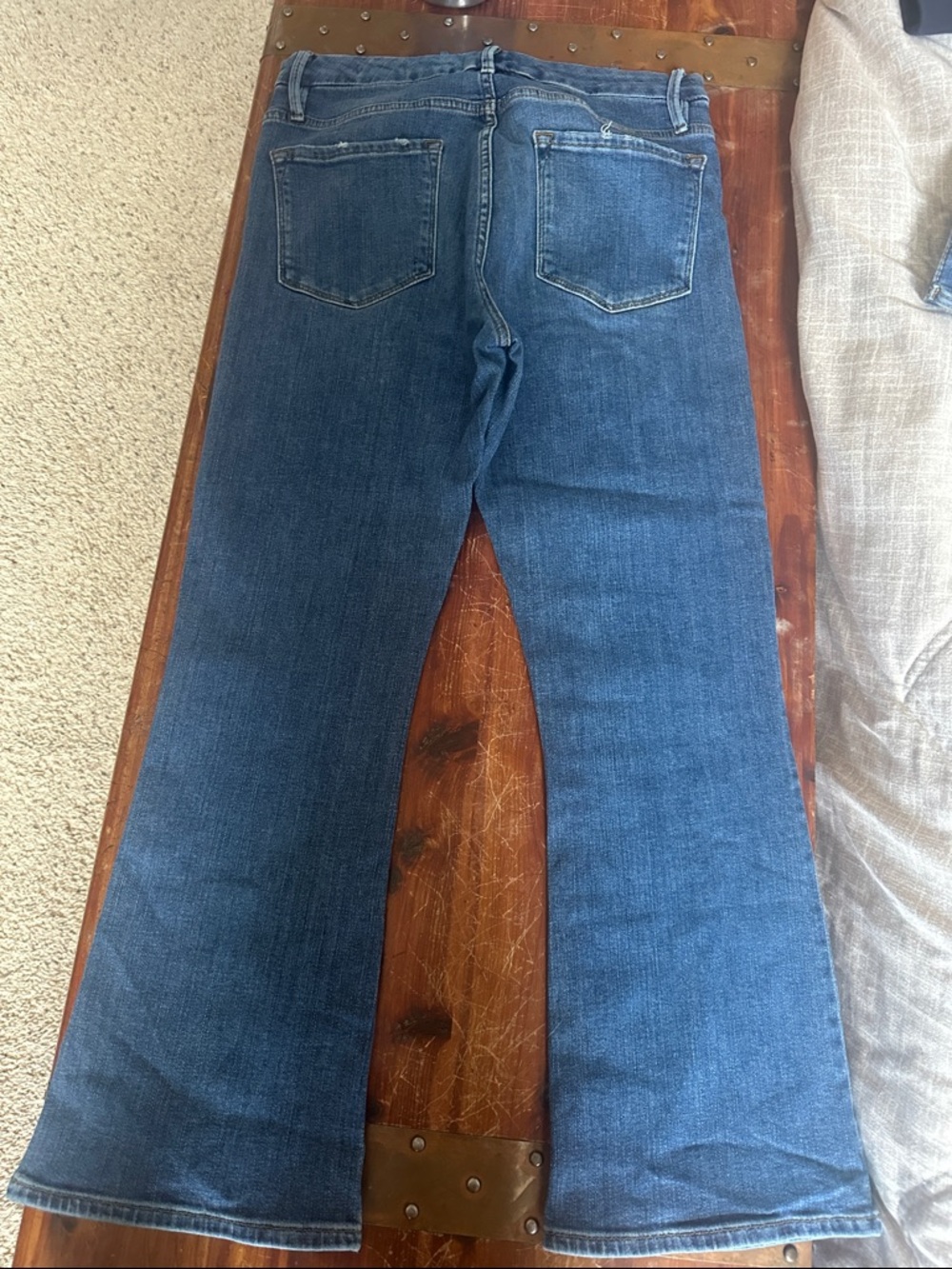 Frame Denim Dark Blue Le Crop Mini Boot Jeans size 30 - Picture 4 of 4